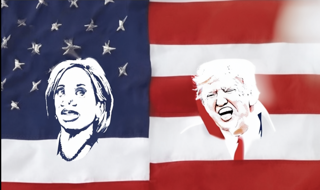 米国世論調査でハリスが1ポイントの僅差でトランプをリード、大統領選の結果はまだ不明