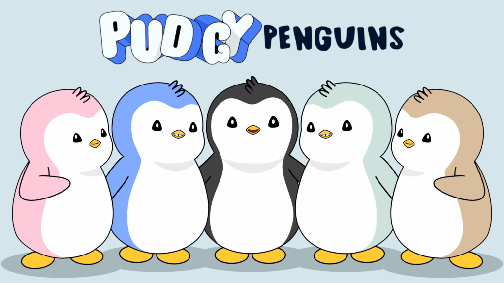 「Pudgy Penguins」NFTの資産額がランキングのトップから外れる