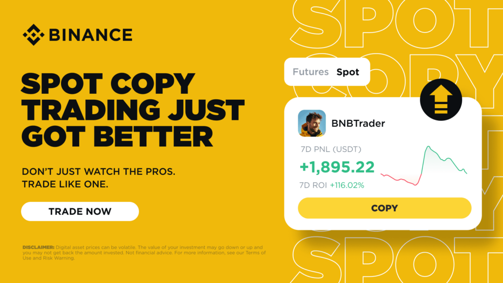 Binance、現物コピー取引機能をリリース